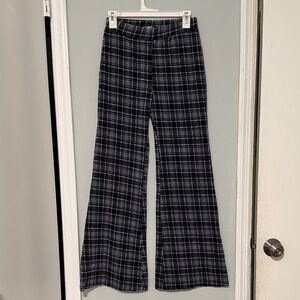 Plaid Women's Pants - Black and White